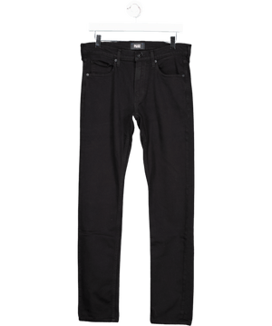 PAIGE Black Lennox Slim-fit Stretch-denim Jeans W31