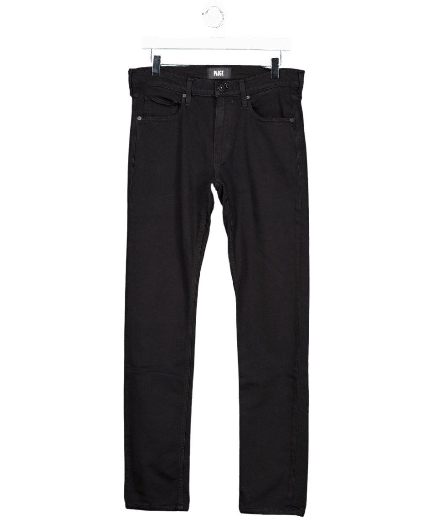 PAIGE Black Lennox Slim - fit Stretch - denim Jeans W31 - Reliked