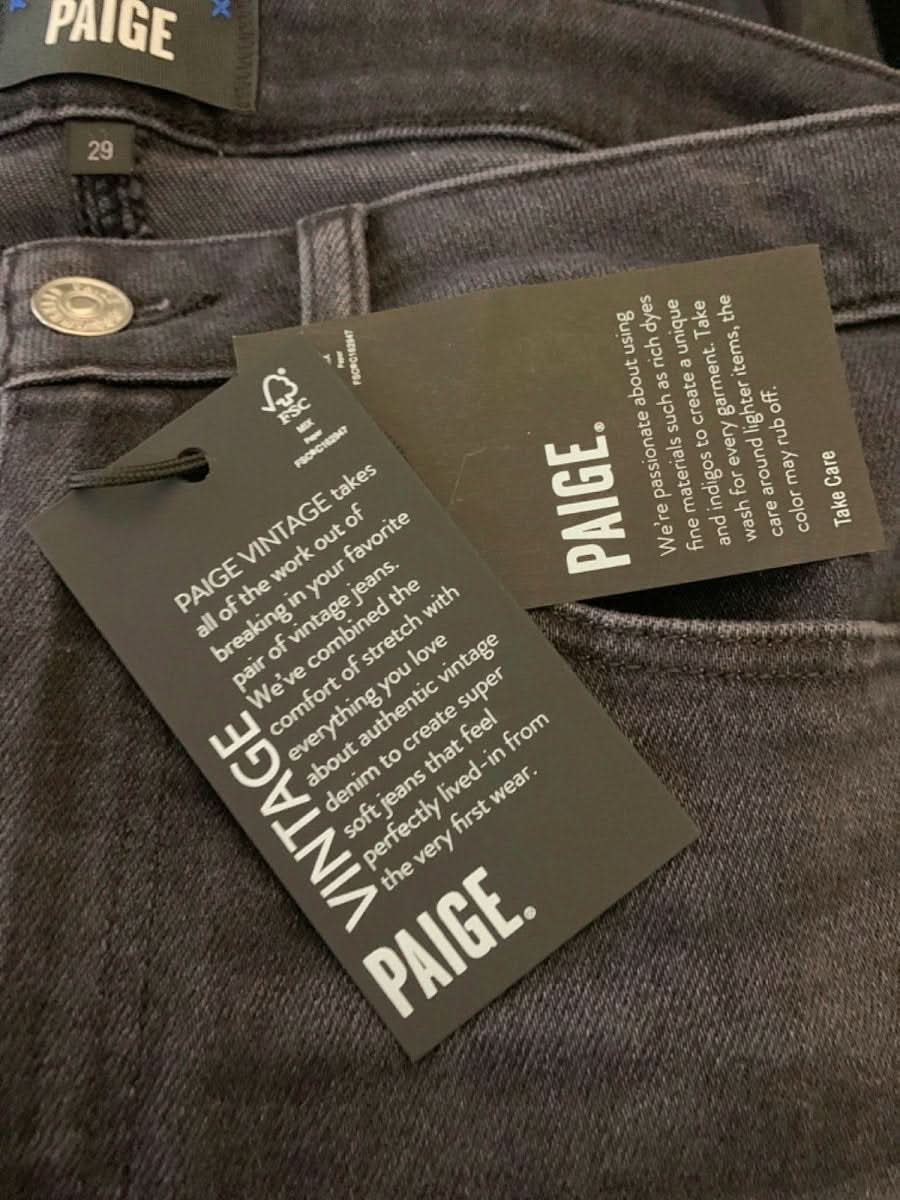 Paige Black Lotus Gemma Jeans UK W29 - Reliked