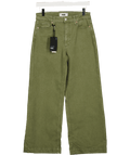 PAIGE Green Anessa High - rise Wide - leg Jeans W26 - Reliked