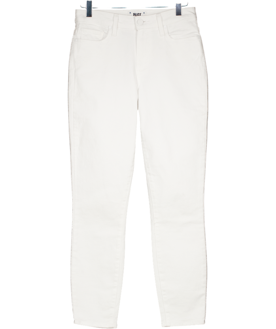 PAIGE Hoxton High Rise Crop Skinny Jeans, Crisp White W25 - Reliked