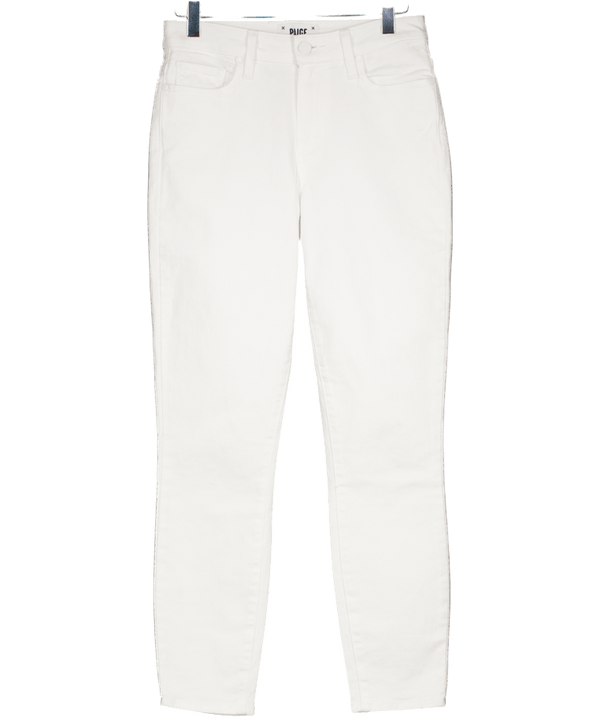 PAIGE Hoxton High Rise Crop Skinny Jeans, Crisp White W25
