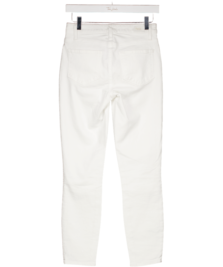 PAIGE Hoxton High Rise Crop Skinny Jeans, Crisp White W25 - Reliked