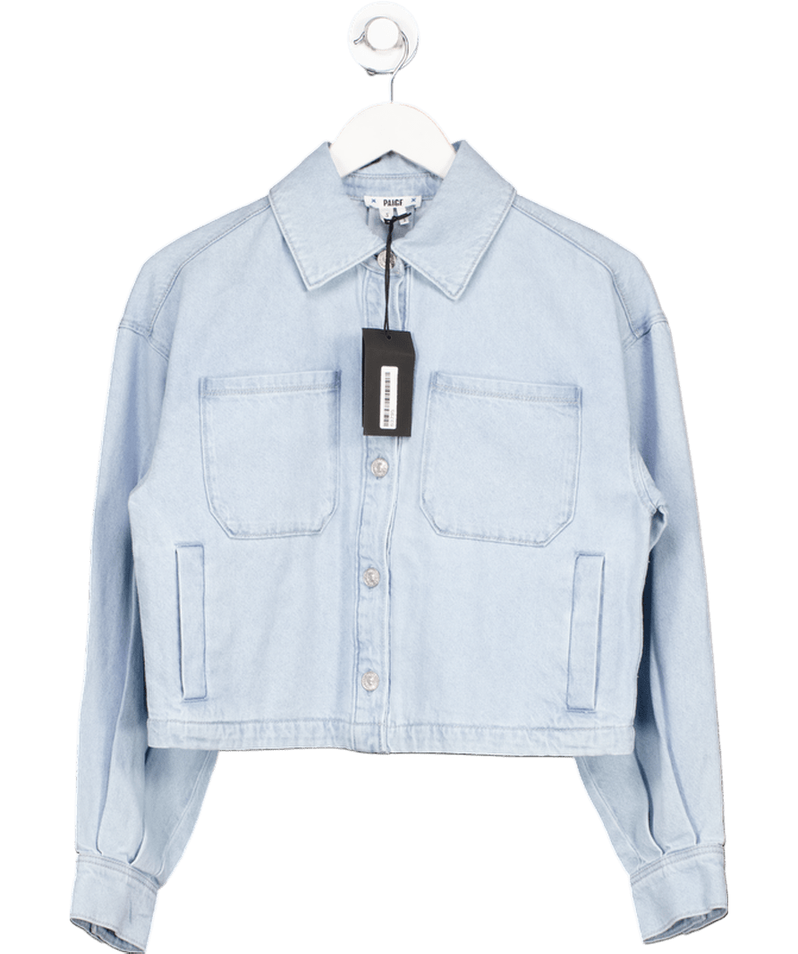 PAIGE Light Blue Denim Connor Shacket UK XS - Reliked