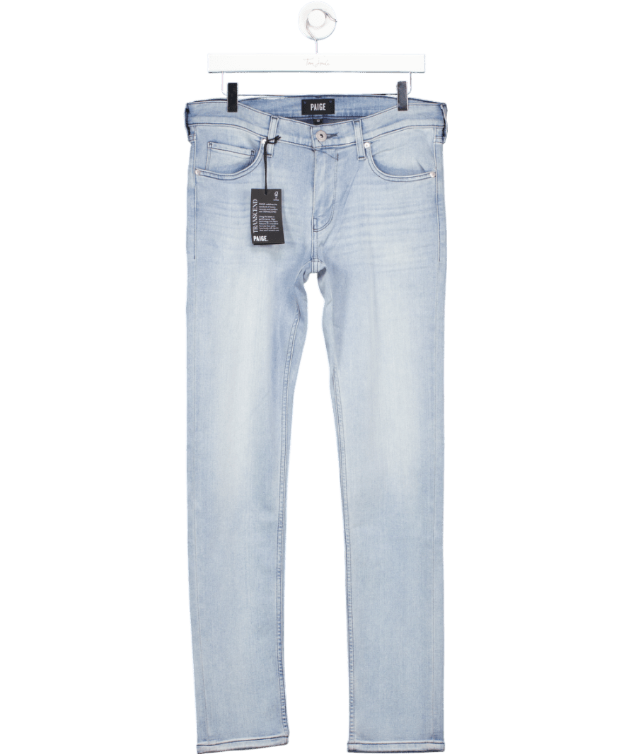 PAIGE Light Blue Wash Croft Skinny Jeans W32 - Reliked