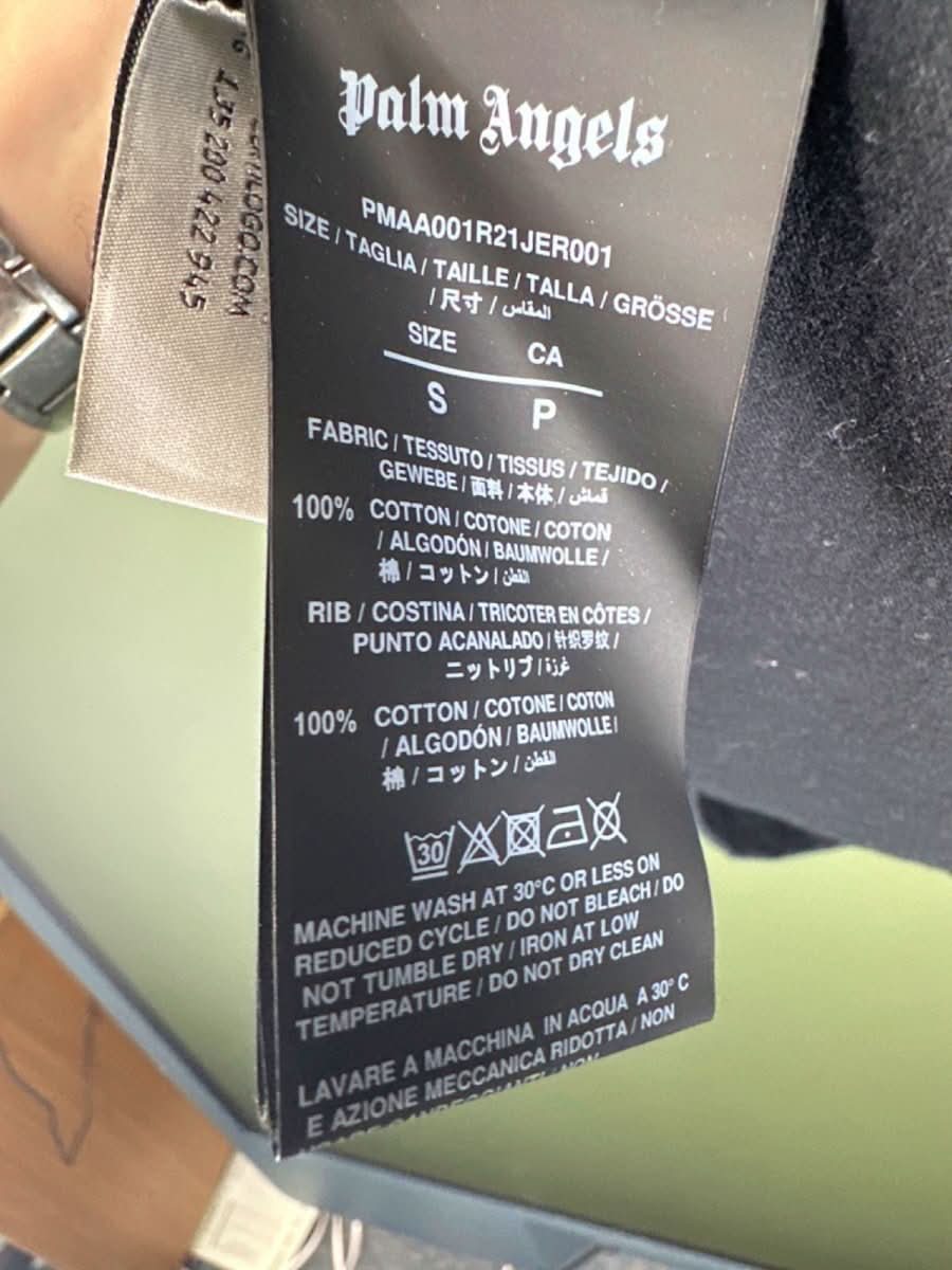 Palm Angels Black T-shirt with Teddy Bear Graphic UK S - Reliked