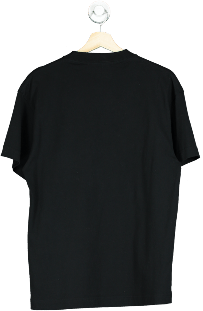 Palm Angels Dubai Sprayed T-Shirt Black/Yellow UK XS - Reliked