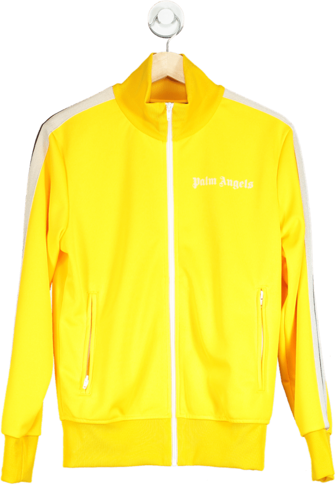 Palm Angels Yellow Classic Logo Track Jacket UK S - Reliked