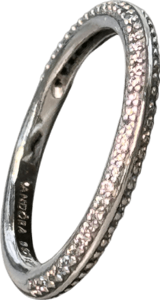 Pandora Me Pavé Ring Sterling Silver & Cubic Zirconias Sz 50 - Reliked