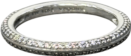Pandora Me Pavé Ring Sterling Silver & Cubic Zirconias Sz 50 - Reliked