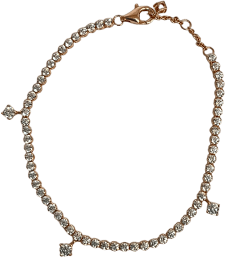 Pandora Metallic Sparkling Drops Tennis Bracelet - Reliked