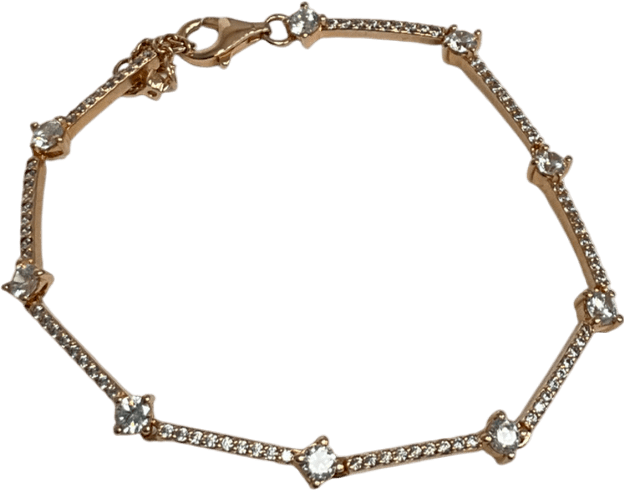 Pandora Metallic Sparkling Pavé Bars Bracelet - Reliked