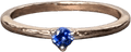Pandora Ring Astral Blue Solitaire Rose Gold - plated Sterling Silver Ring Sz 52 - Reliked