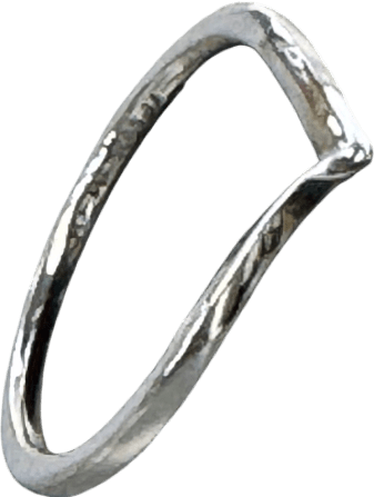 Pandora Sterling Silver Polished Wishbone Ring Sz 60 - Reliked