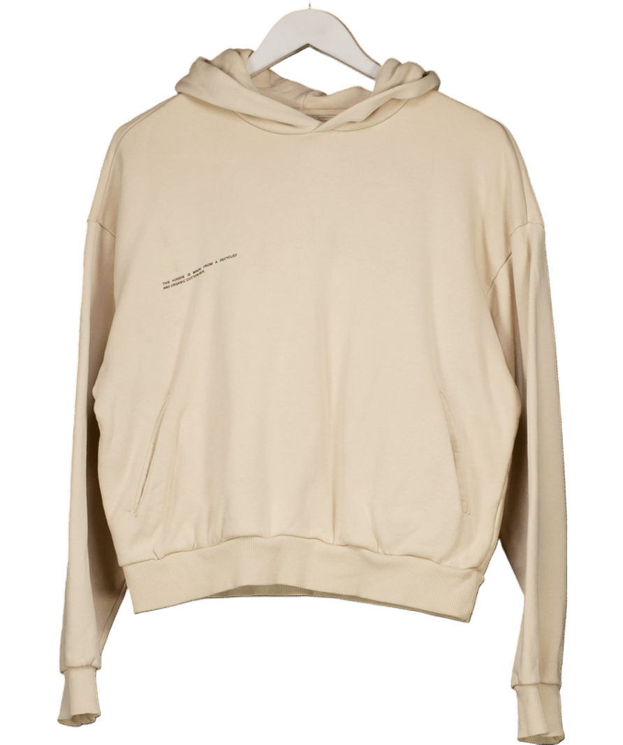 PANGAIA Beige 365 Organic Cotton Midweight Hoodie UK XXS - Reliked
