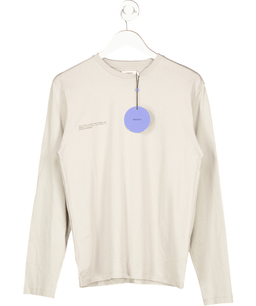 PANGAIA Beige Long Sleeve T-shirt UK XS - Reliked