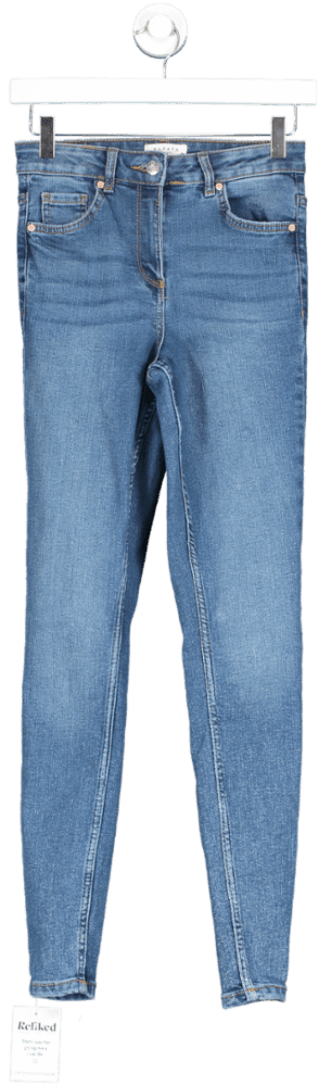 Papaya Denim Blue Skinny Jeans UK 8 - Reliked