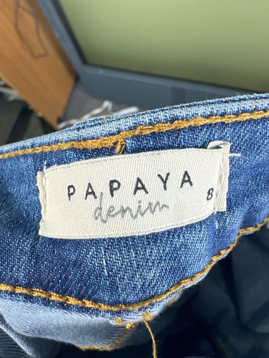 Papaya Denim Blue Skinny Jeans UK 8 - Reliked