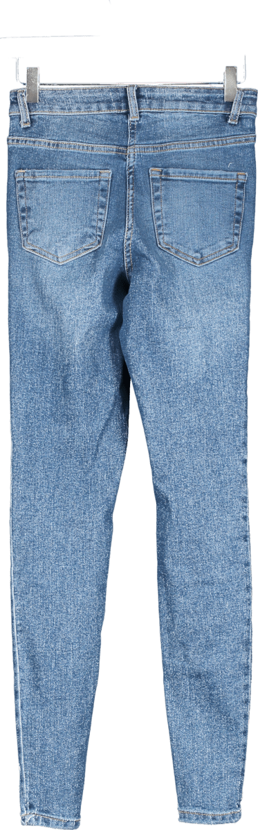 Papaya Denim Blue Skinny Jeans UK 8 - Reliked