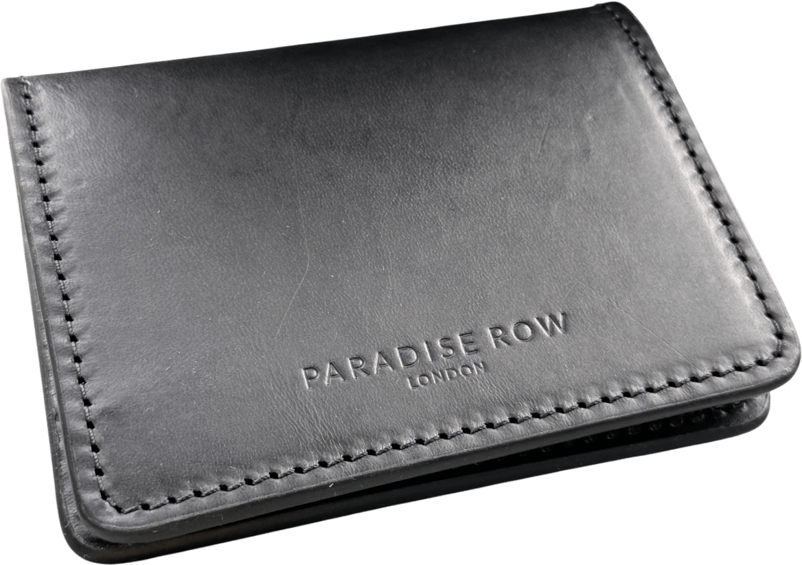 Paradise Row Luxury Black Leather Wallet In Gift Box One Size - Reliked