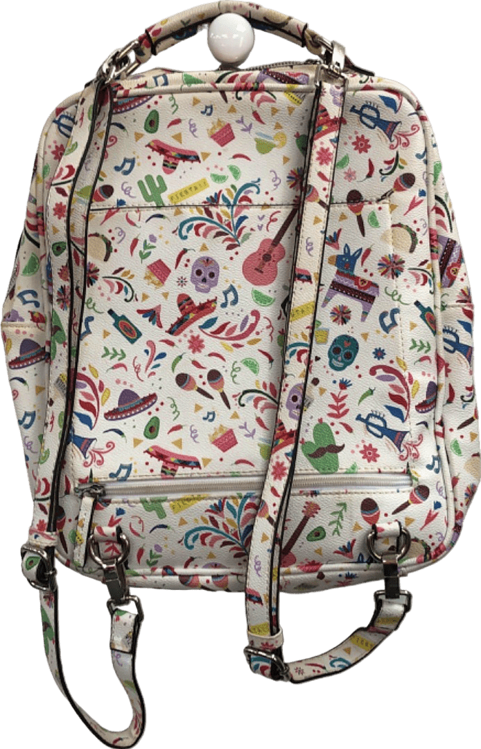 Parfois Multicoloured Printed Backpack - Reliked