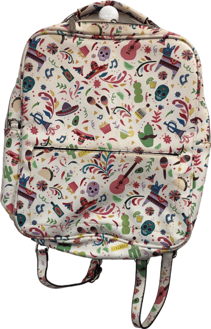 Parfois Multicoloured Printed Backpack - Reliked
