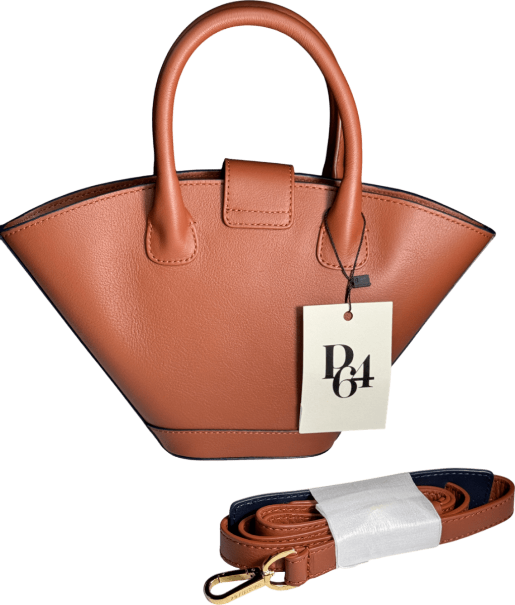 PARIS / 64 Brown Mini Lumière Caramel Leather Handbag. - Reliked