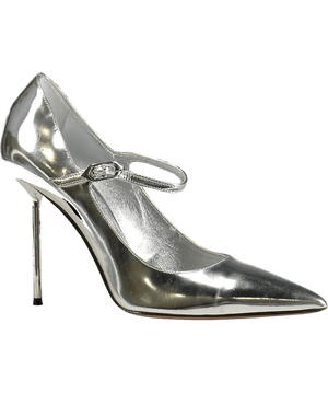 Paris Texas Metallic Livia 11mm Leather Pumps UK 4 EU 37
