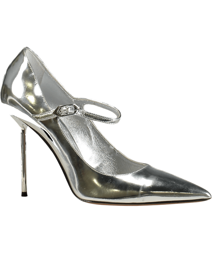 Paris Texas Metallic Livia 11mm Leather Pumps UK 4 EU 37 👠 - Reliked