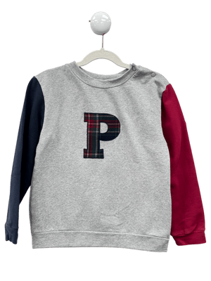 Patachou Grey 'P' Sweatshirt 8 Years