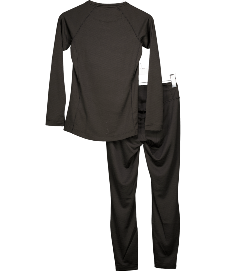 Patagonia Black Thermal Weight Crewneck & Maipo 7/8 Stash Tights UK XS - Reliked