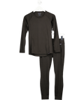 Patagonia Black Thermal Weight Crewneck & Maipo 7/8 Stash Tights UK XS - Reliked