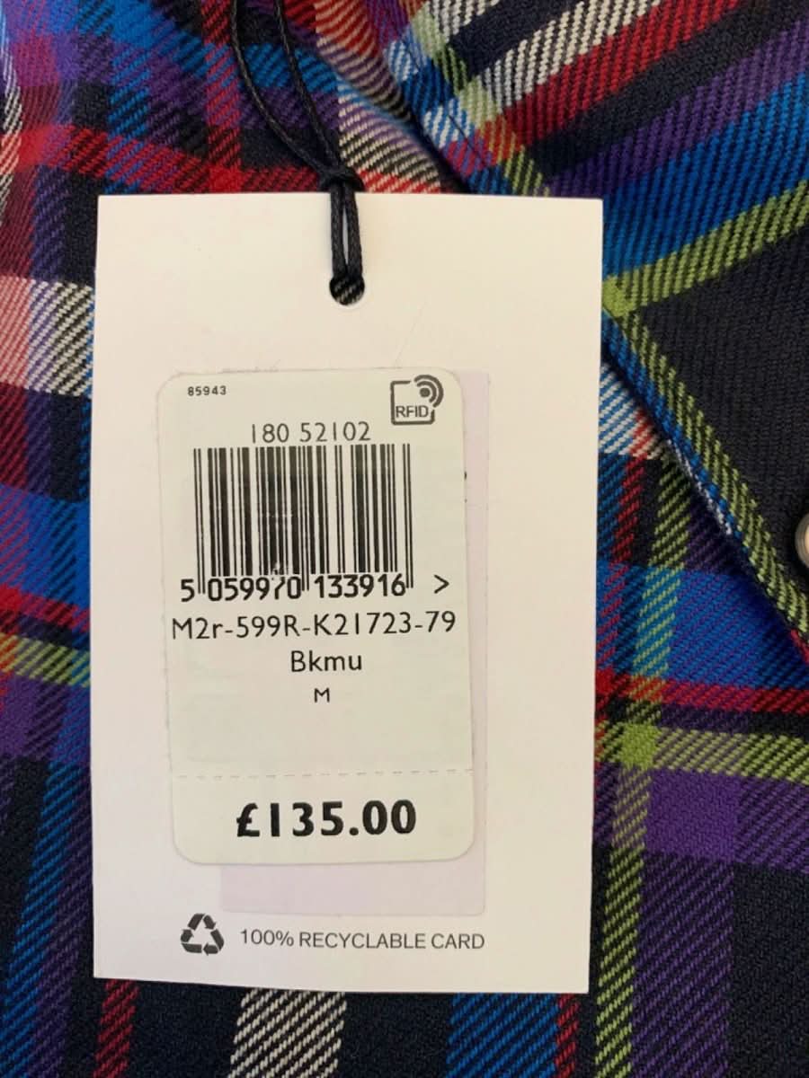 Paul Smith Multi - Colour Plaid Tailored Fit Shirt M - Reliked