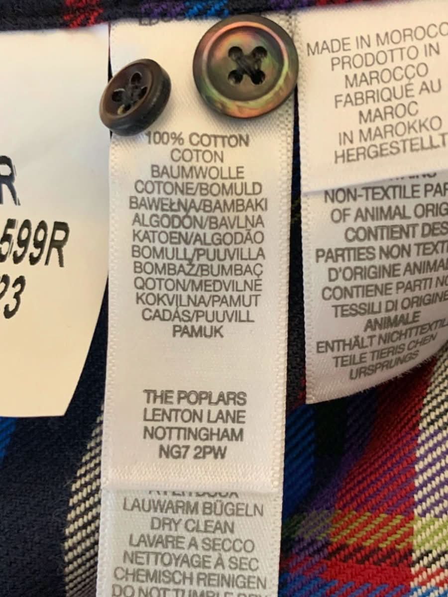 Paul Smith Multi - Colour Plaid Tailored Fit Shirt M - Reliked