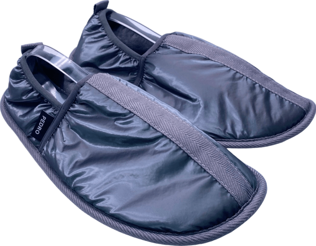 Pedro Grey Slip - On Slippers EU 44/45 UK 9.5/10.5 - Reliked