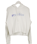 Peleton X Spiritual Gangster White Logo Lightweight Hoodie UK L - Reliked