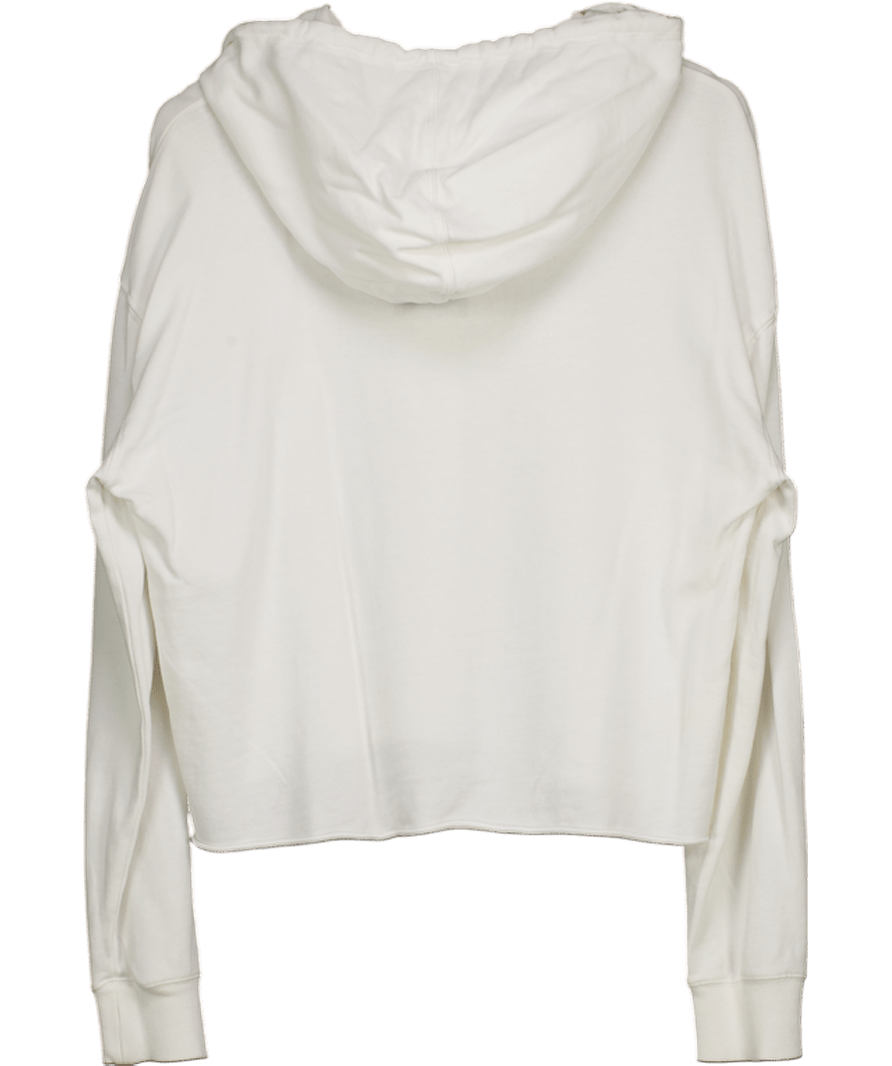 Peleton X Spiritual Gangster White Logo Lightweight Hoodie UK L - Reliked