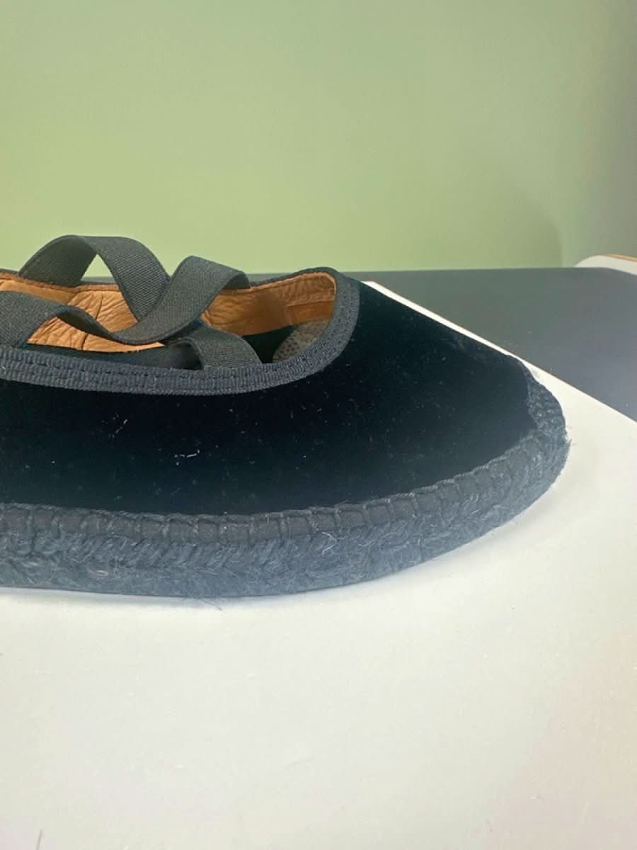 Penelope Chilvers Black Velvet Flats EU 41 uk 8 - Reliked