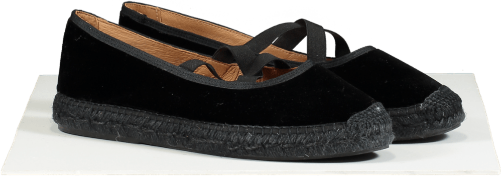 Penelope Chilvers Black Velvet Flats EU 41 uk 8 - Reliked