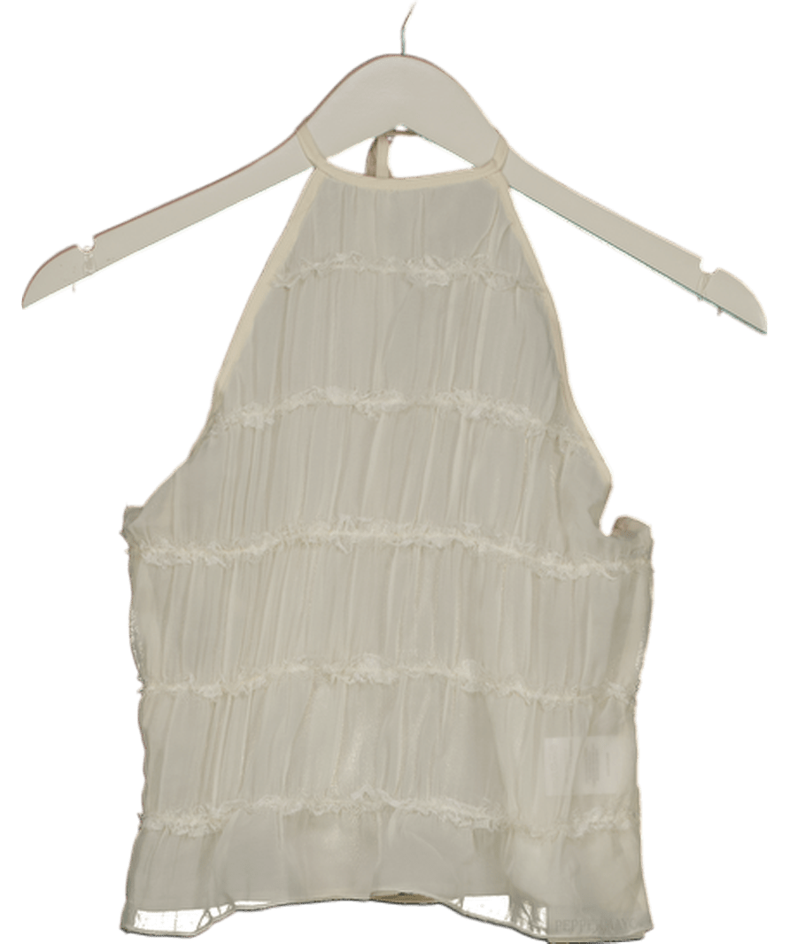 Peppermayo Cream Bennie Halter Top UK 8 - Reliked