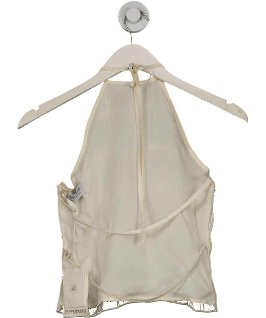 Peppermayo Cream Bennie Halter Top UK 8 - Reliked
