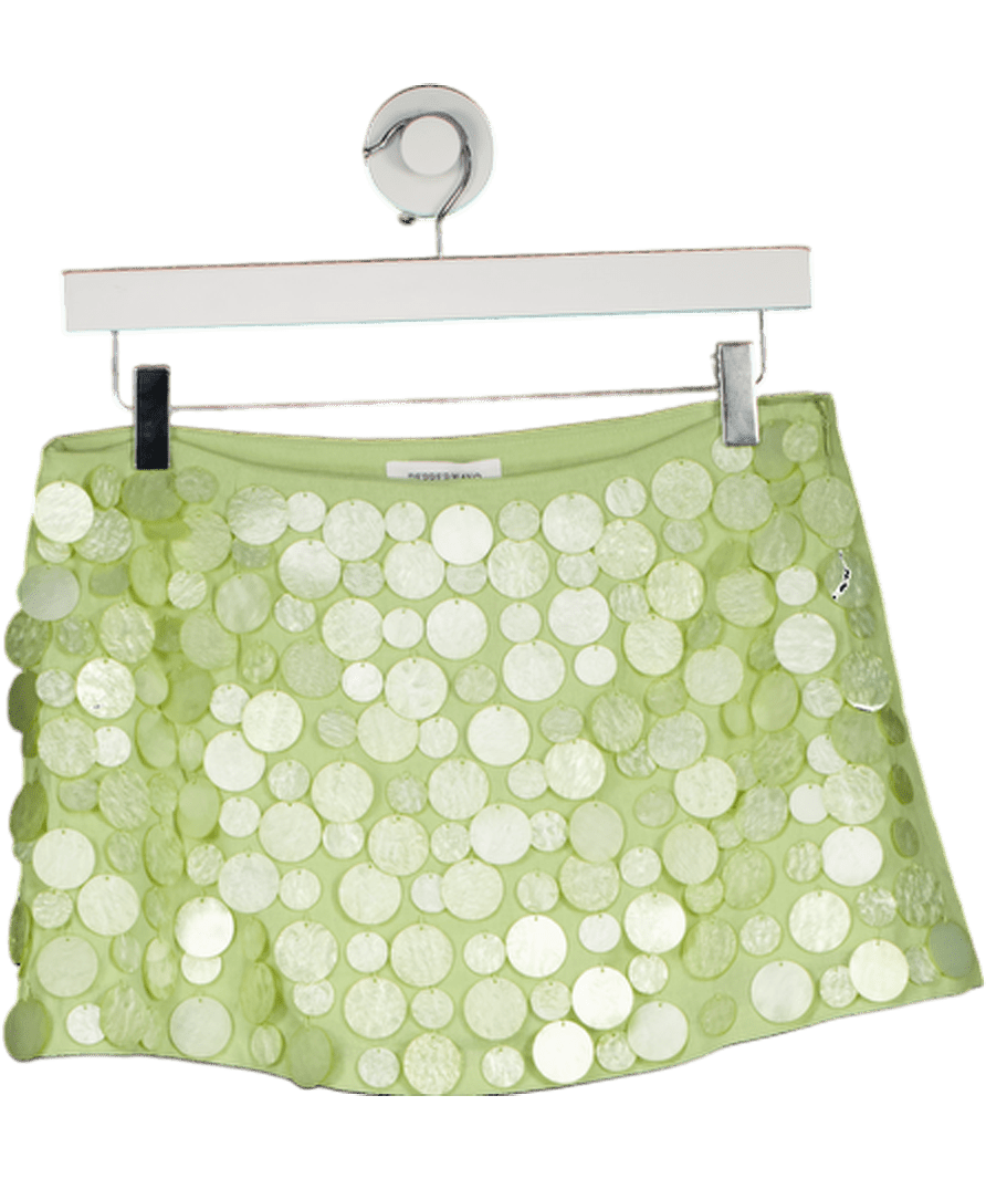 peppermayo Green Jennie Beaded Mini Skirt UK 8 - Reliked
