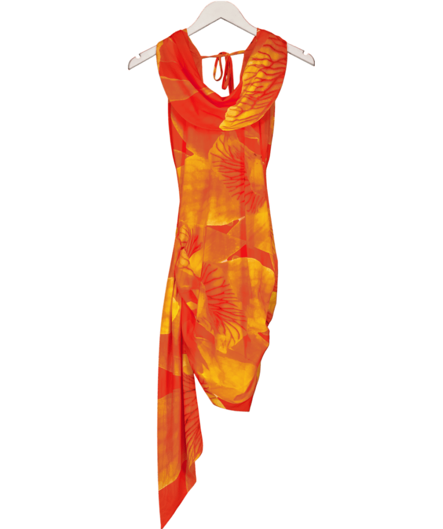 Peppermayo Orange Good Fortune Mini Dress UK 8 - Reliked