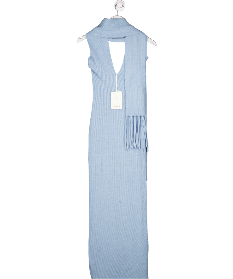 Peppermayo Raine Knit Maxi Dress - Blue UK XS/S - Reliked