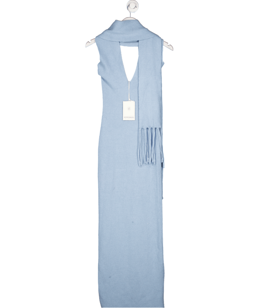 Peppermayo Raine Knit Maxi Dress - Blue UK XS/S - Reliked Peppermayo Raine Knit Maxi Dress - Blue UK XS/S - Reliked
