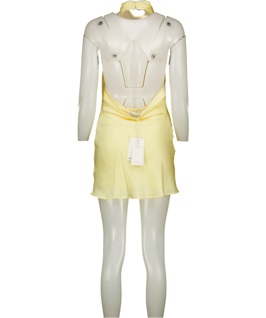 Peppermayo Yellow Cory Cowl Scarf Mini Dress UK XS - Reliked