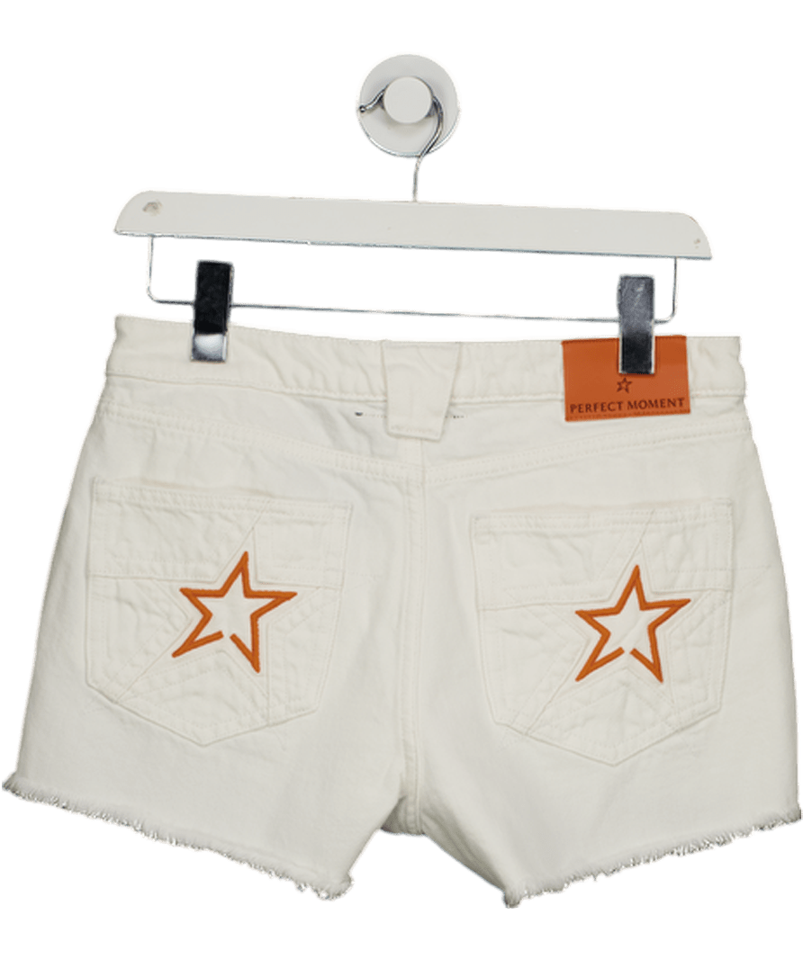 Perfect Moment White Low - rise Denim Short UK S - Reliked