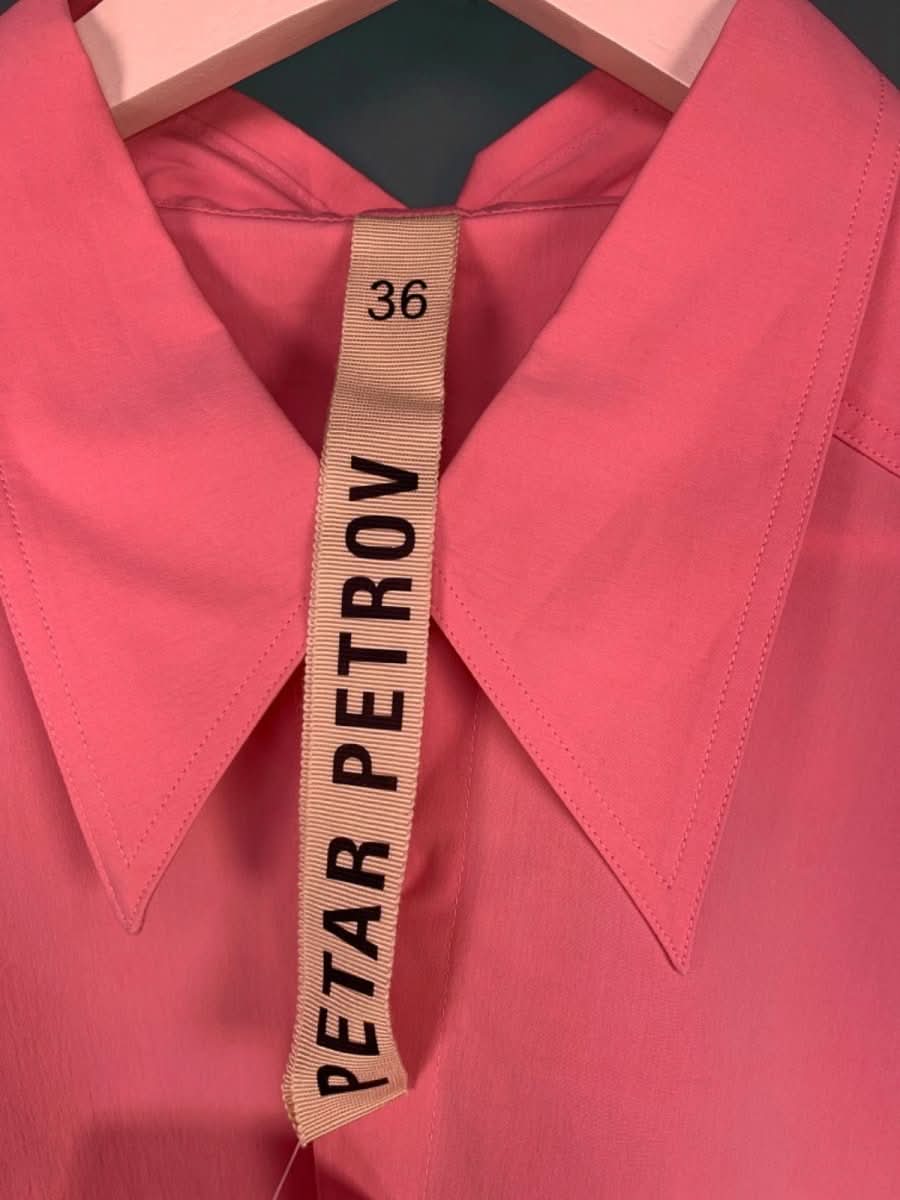 Petar Petrov Pink Sleeveless Button - Down Shirt UK 8 - Reliked