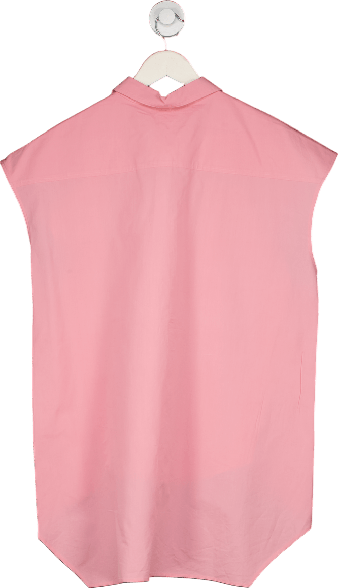 Petar Petrov Pink Sleeveless Button - Down Shirt UK 8 - Reliked