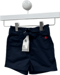 Petit Bateau Navy Blue Belted Shorts 4 Years - Reliked
